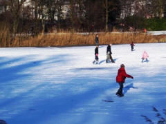 Heimatverein Warendorf: Wintervergnügen 2006 am zugefrorenen Emssee