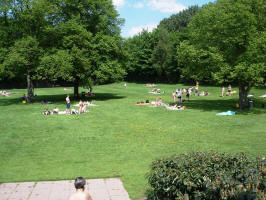 Heimatverein Warendorf: Das Warendorfer Freibad - großzügig und schön gelegen im Emsseepark