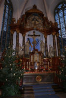 Heimatverein Warendorf: Prächtig ausgestatteter Altar der Klosterkirche