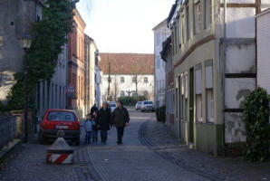 Heimatverein Warendorf: Blick durch die Klosterstraße auf das Kloster